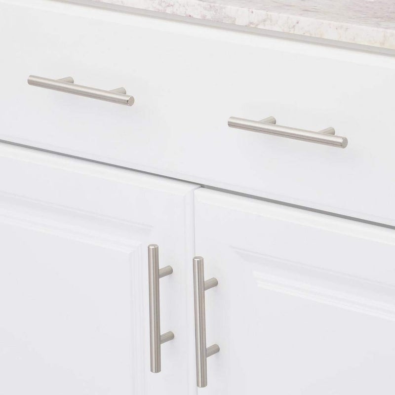 Dynasty Hardware P-1001-SN European Bar Style Cabinet Pull 5-3/4" Satin Nickel - Image 2